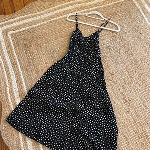 Black and White Polka Dot Dress revolve